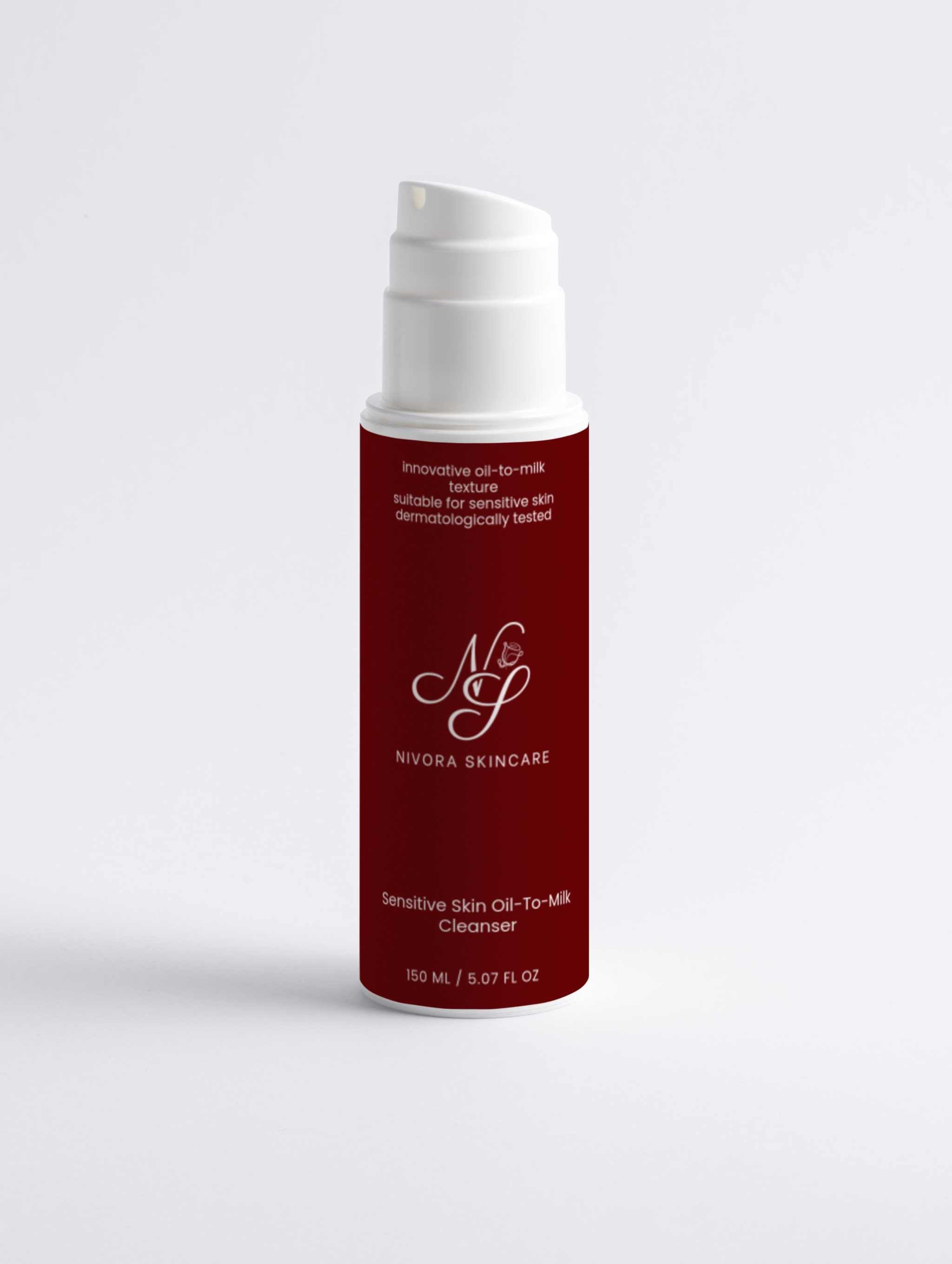 2-in-1 Oil-to-Milk Cleanser – Gentle Makeup Removal for All Skin Types by Nivora Skincare